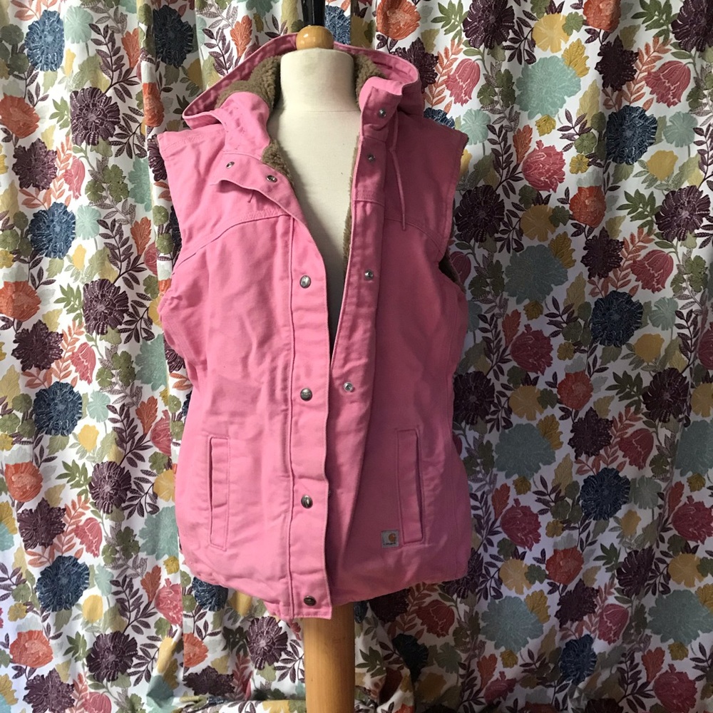 Carhart lines vest! Light pink color